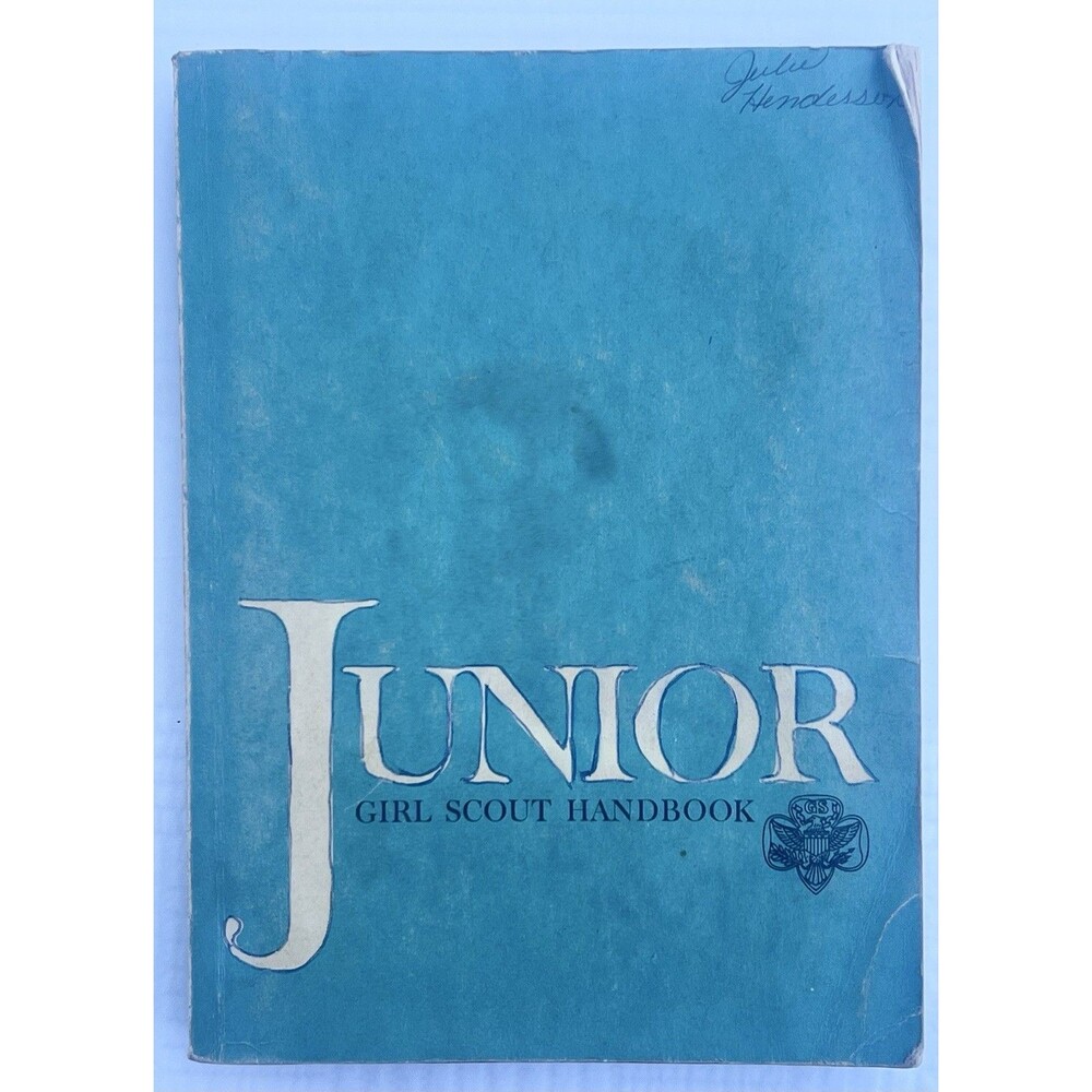 Junior Girl Scout Handbook 1963 First Printing Vintage Girl Scouts GSA